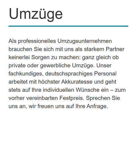 Umzugsunternehmen,  Umziehen & Umzugshelfer 